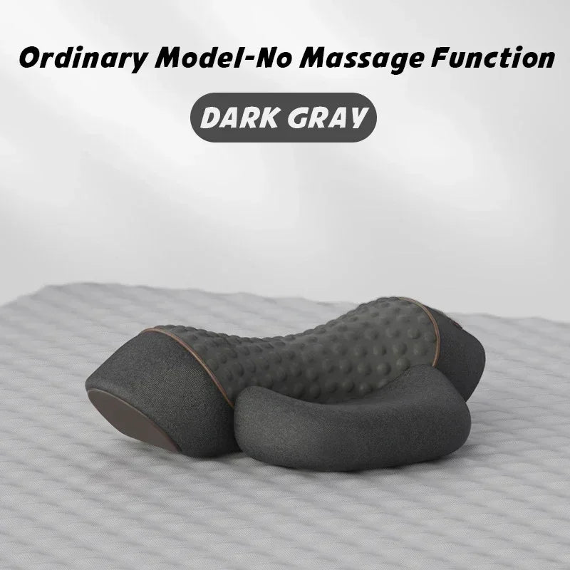 NeckEase™ Electric Cervical Massager Pillow – Hot Compress, Vibration Massage, and Neck Traction with Memory Foam for Relaxation, Sleep, and Spine Support