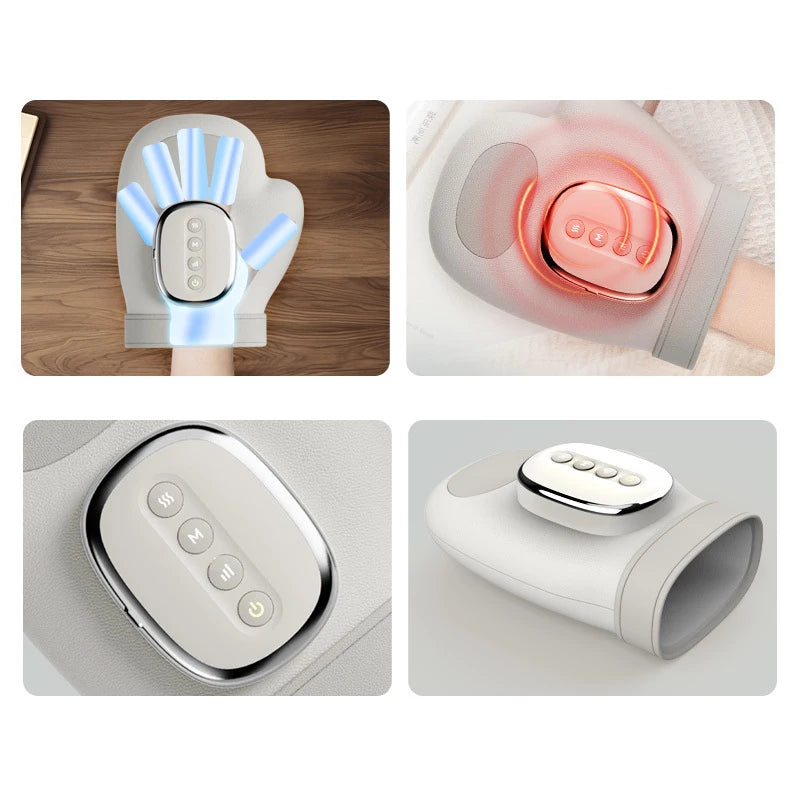 HandEase™ Electric Hand Massager – Cordless Airbag Compression & Warm Heating Glove Massager for Palm and Finger Relaxation, Perfect Gift for Stress Relief & Hand Care