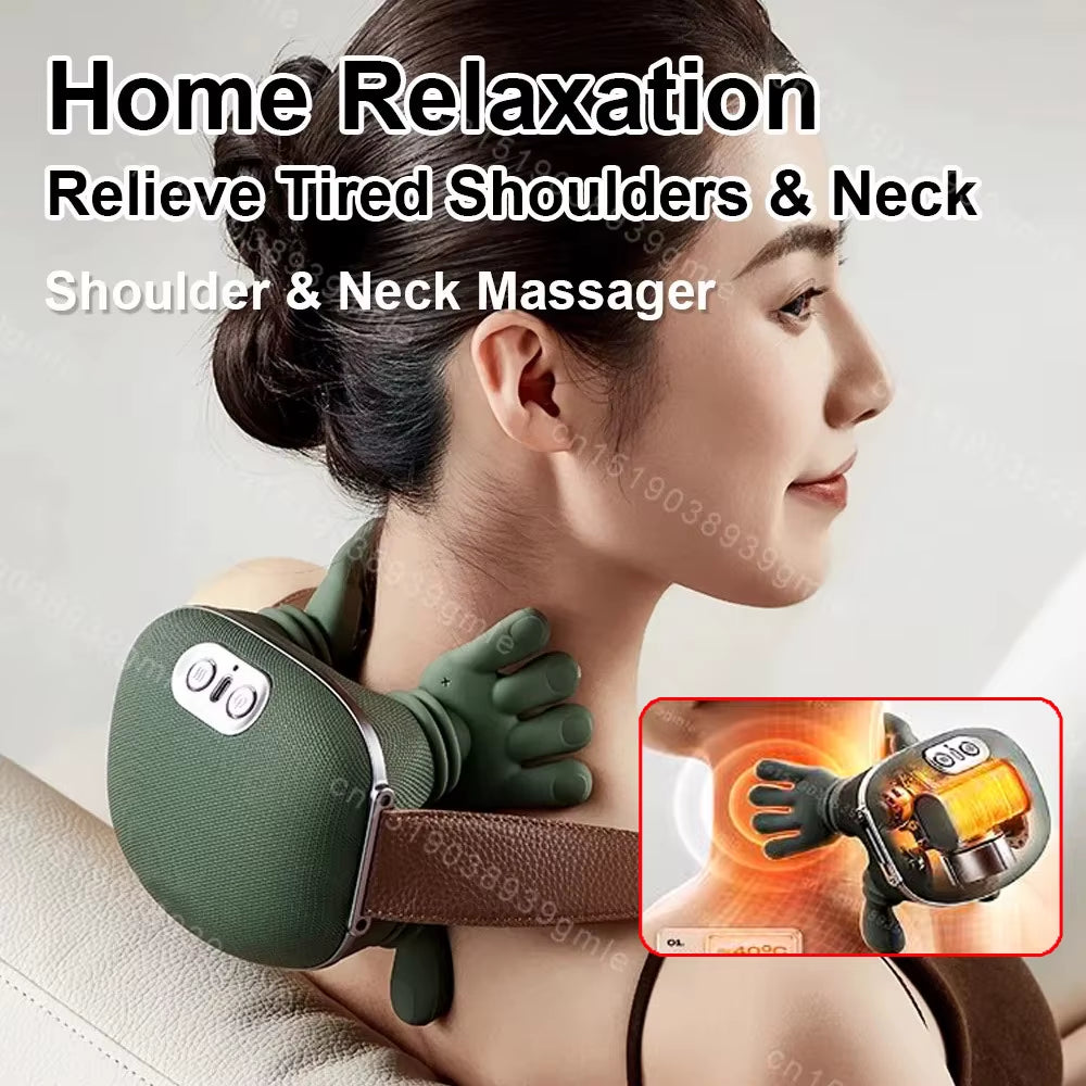 Neck Massager™ with Red Light & Heat