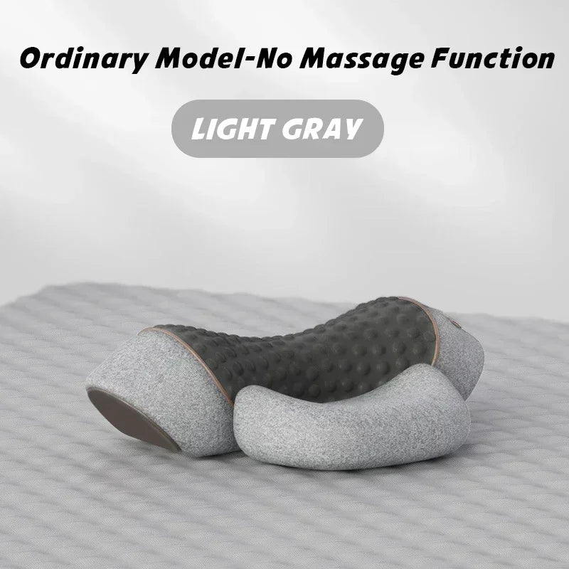 NeckEase™ Electric Cervical Massager Pillow – Hot Compress, Vibration Massage, and Neck Traction with Memory Foam for Relaxation, Sleep, and Spine Support