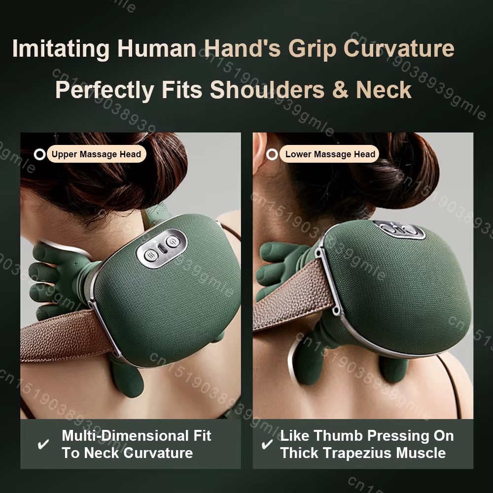Neck Massager™ with Red Light & Heat