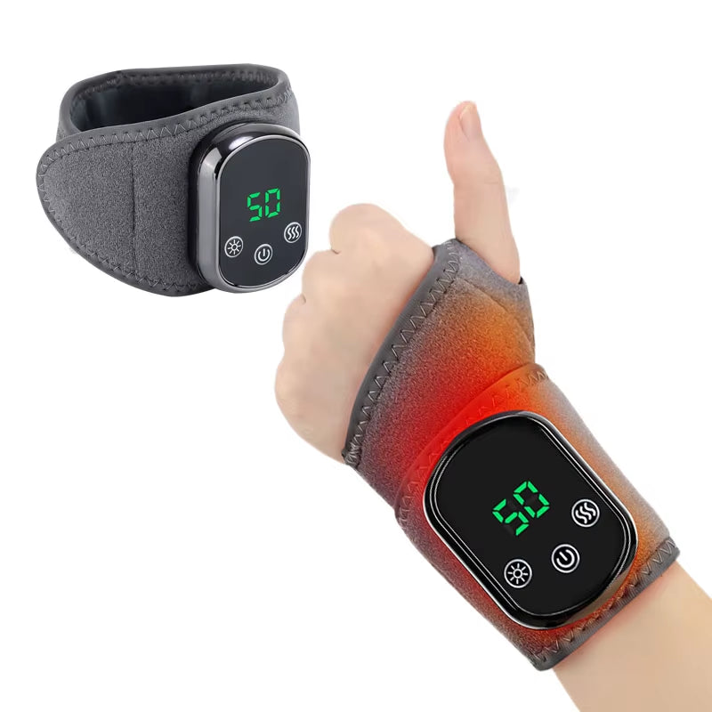 ThermaSoothe™ Electric Foot & Ankle Massager – 3/5 Vibration Gears with Hot Compress Ankle Wrap for Muscle Relaxation, Pain Relief & Daily Health Care