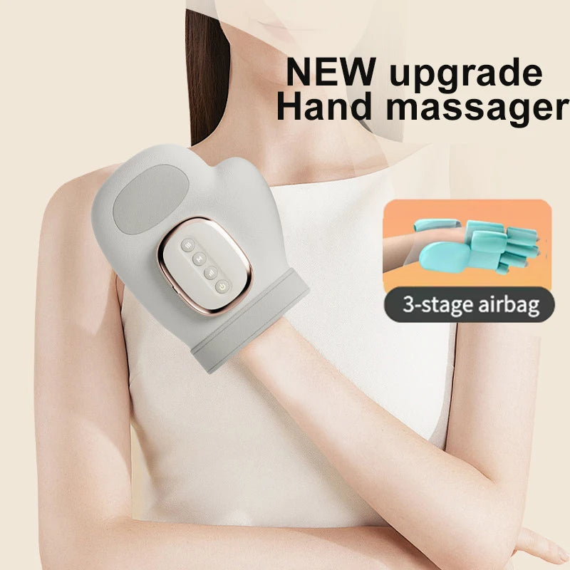 HandEase™ Electric Hand Massager – Cordless Airbag Compression & Warm Heating Glove Massager for Palm and Finger Relaxation, Perfect Gift for Stress Relief & Hand Care