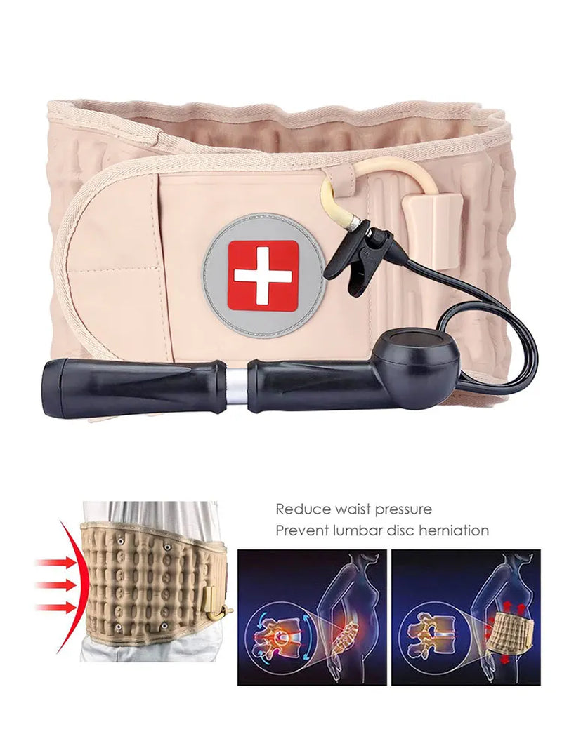 SpineRelief™ Adjustable Decompression Brace – Air Traction Spinal Support Belt for Osteoporosis, Scoliosis, and Lower Back Pain Relief, Ideal for Seniors and Posture Correction