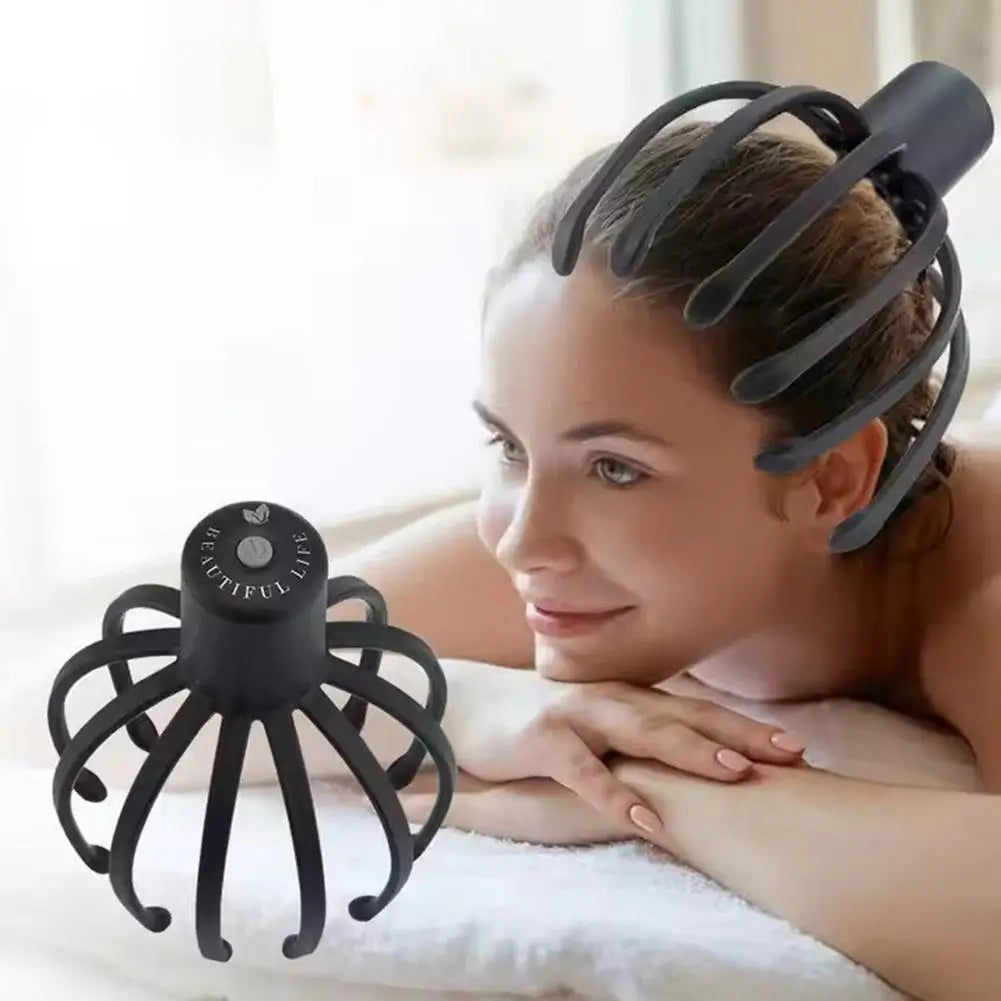 Electric Octopus Claw Scalp Massager™ – Hands-Free, Rechargeable Stress Relief & Therapeutic Stimulation for Head and Hair Relaxation