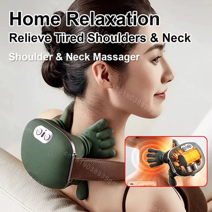 Neck Massager™ with Red Light & Heat