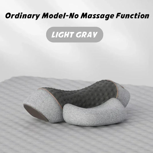 NeckEase™ Electric Cervical Massager Pillow – Hot Compress, Vibration Massage, and Neck Traction with Memory Foam for Relaxation, Sleep, and Spine Support